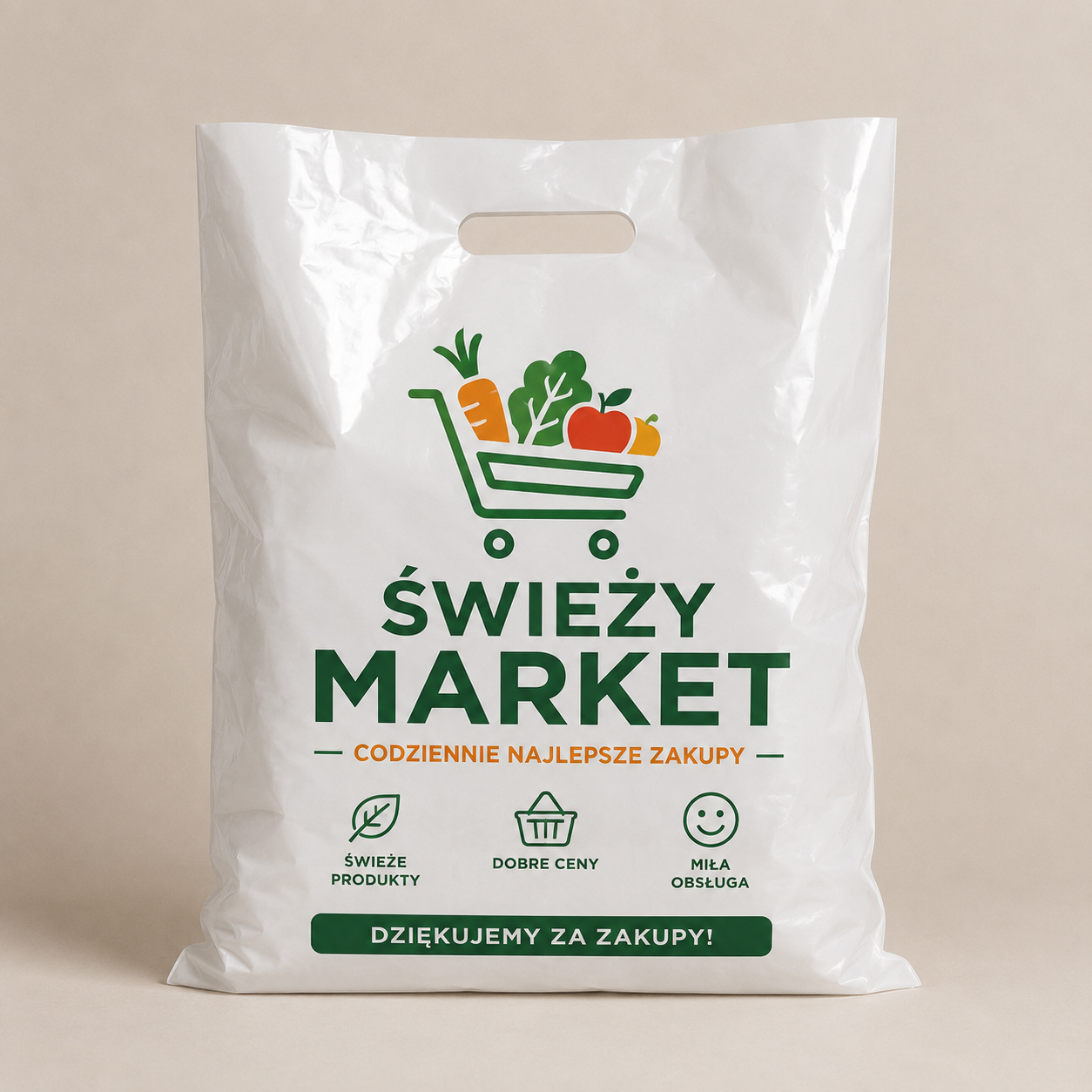 Market z nadrukiem